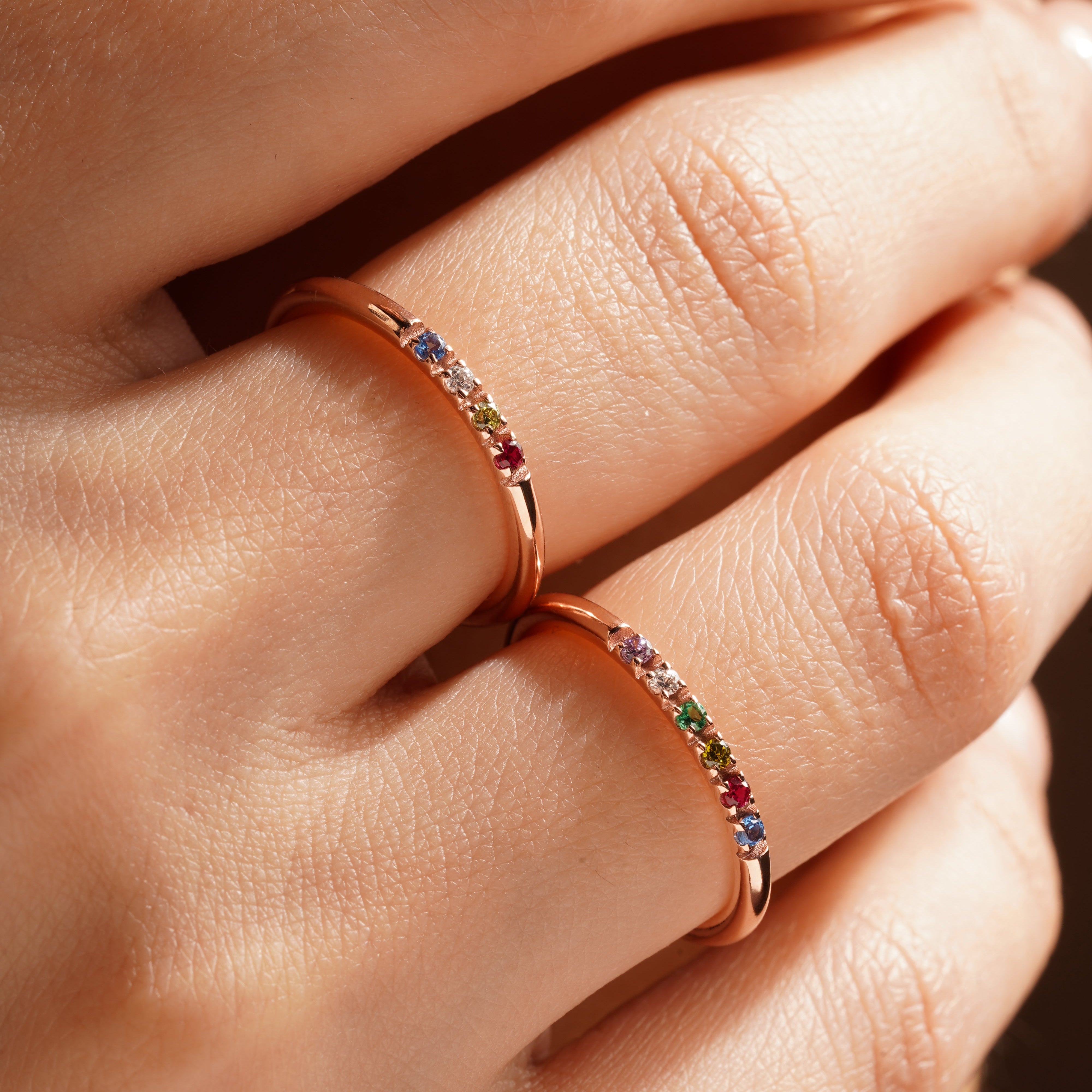 Dainty Stackable Birthstone Ring