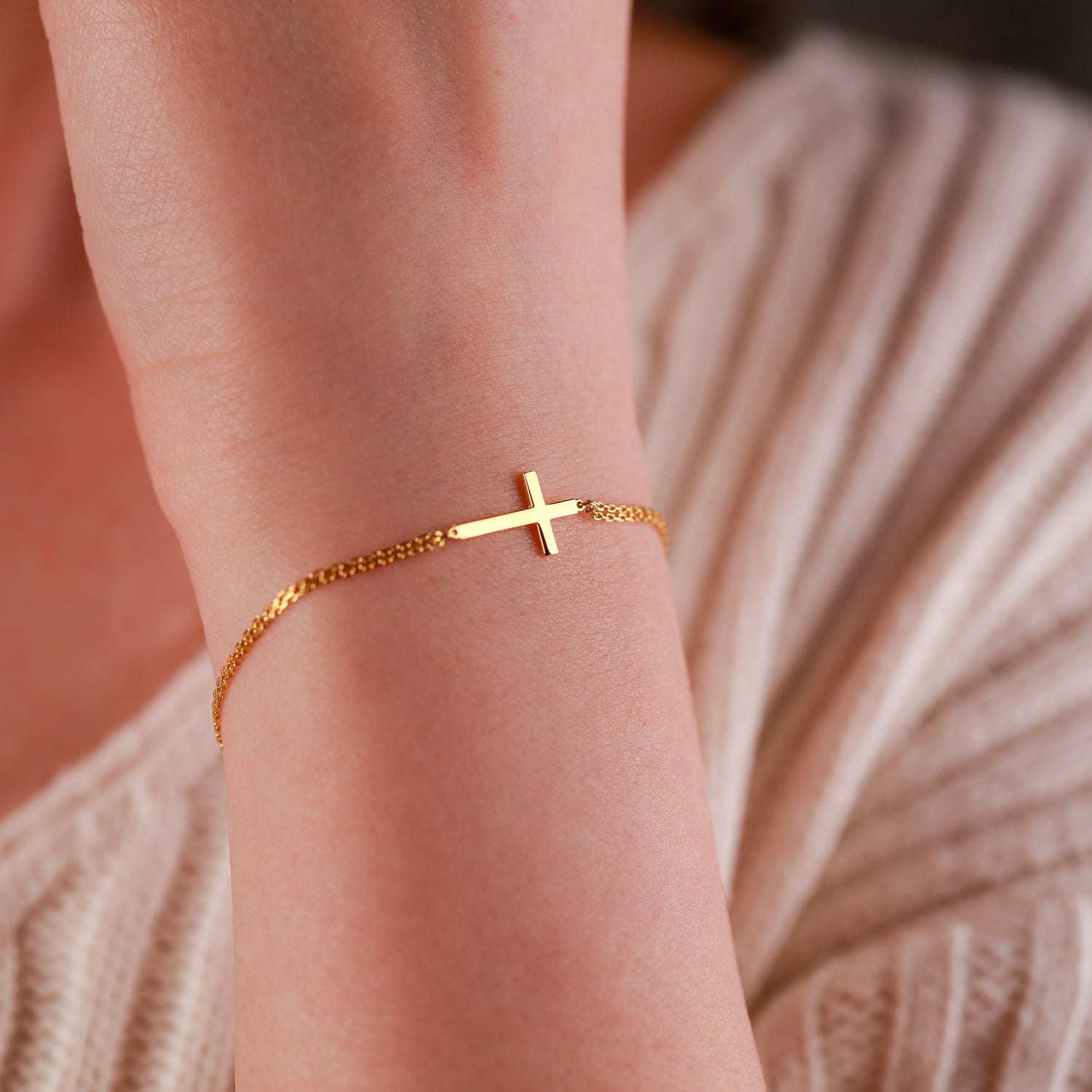 Dainty Cross Bracelet For Women