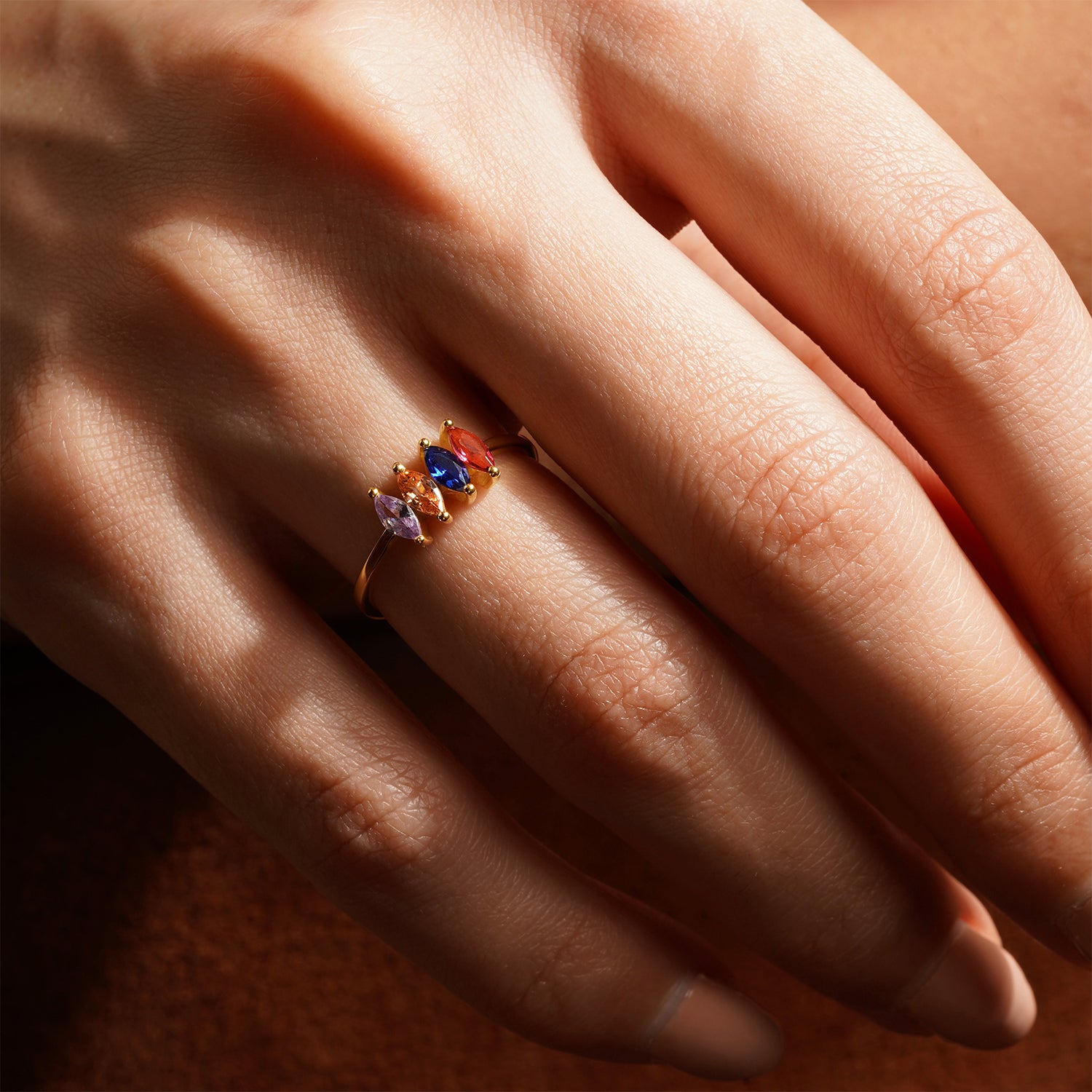 Marquise Birthstone Ring