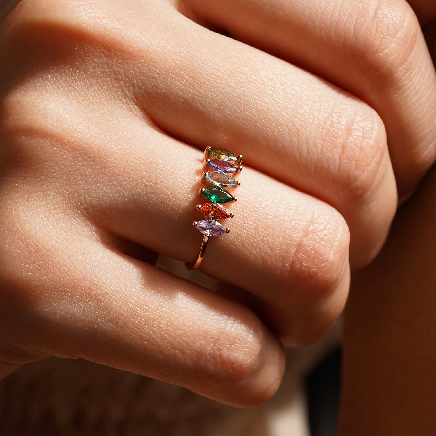 Marquise Birthstone Ring