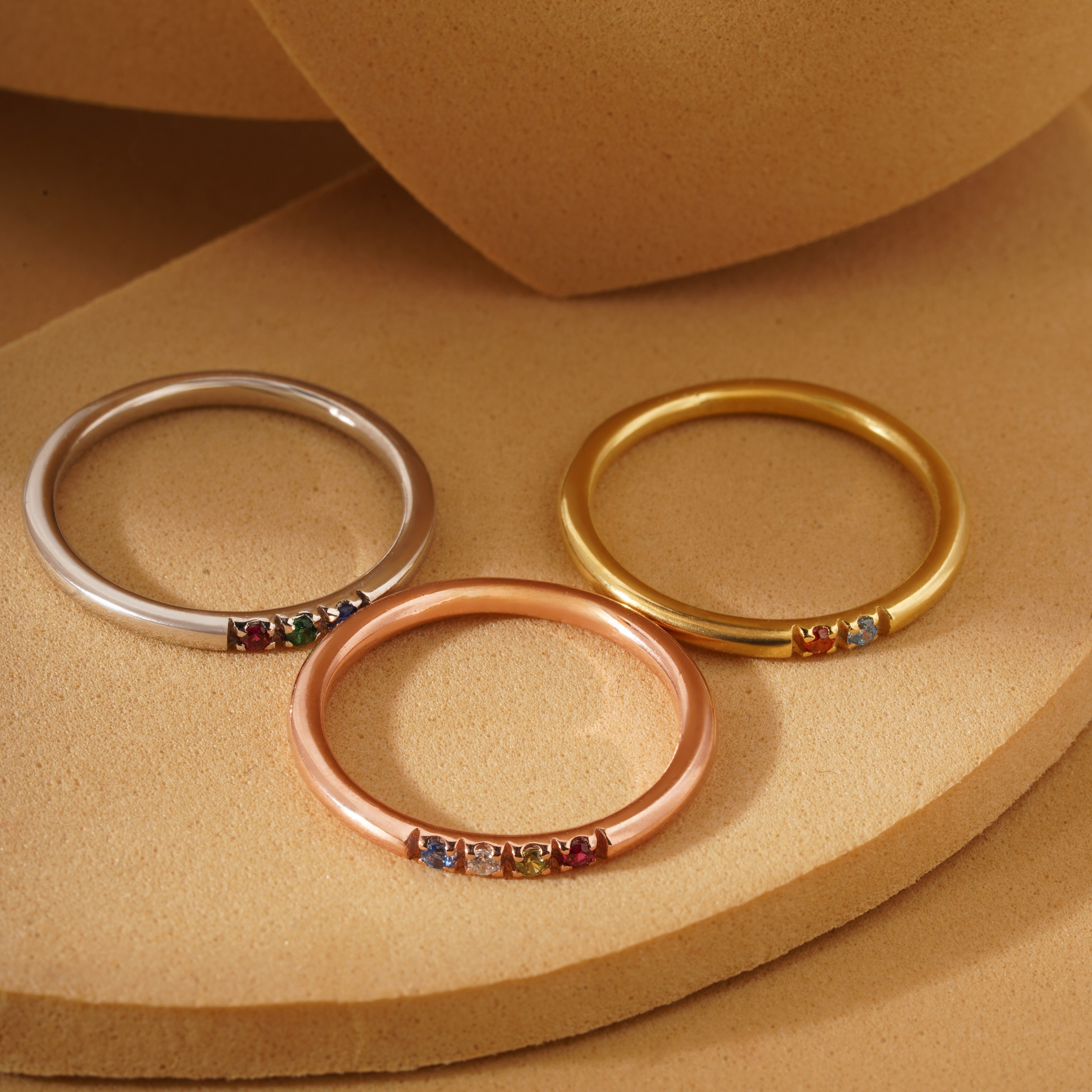 Dainty Stackable Birthstone Ring