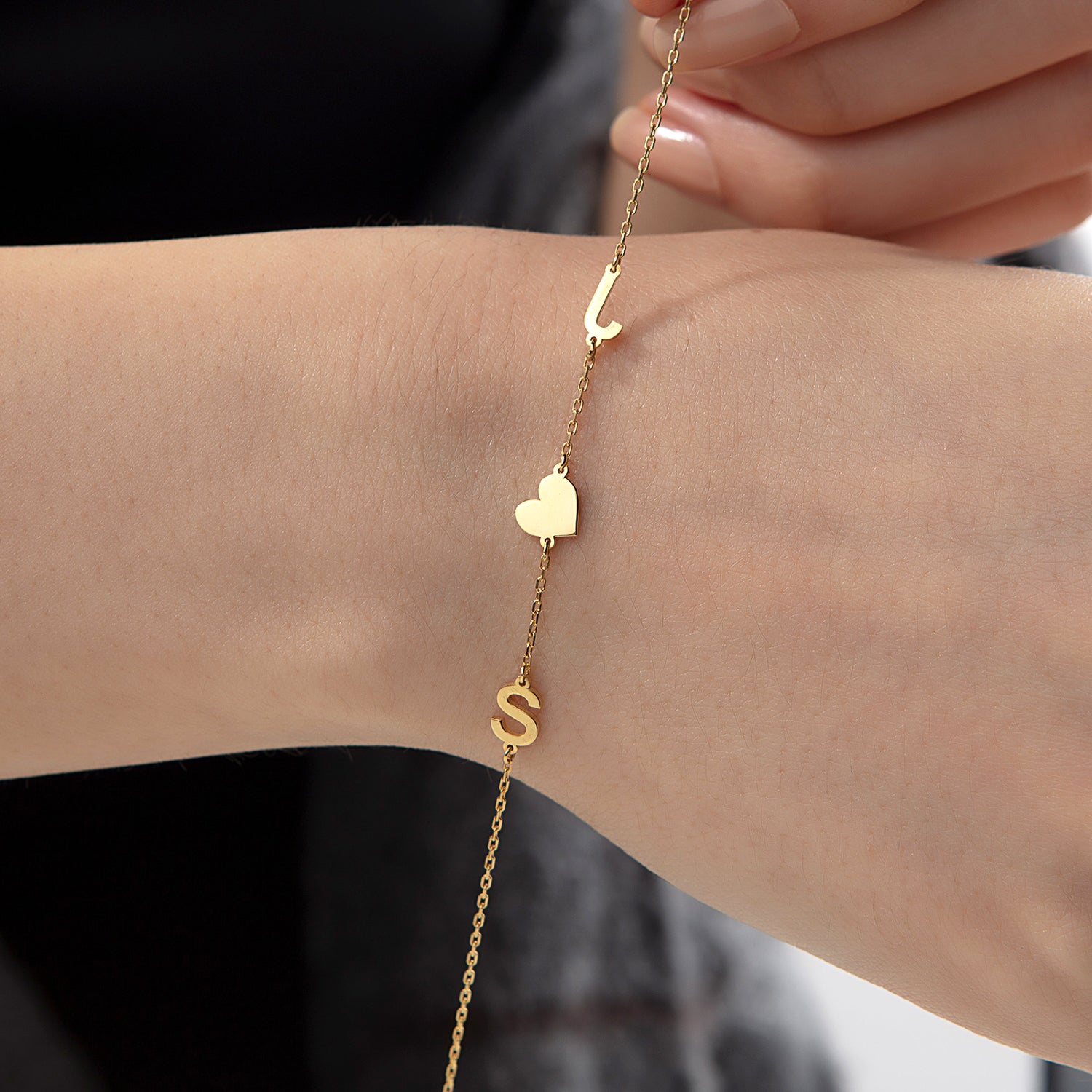 Personalized Initials-Letters-Symbols Charm Bracelet