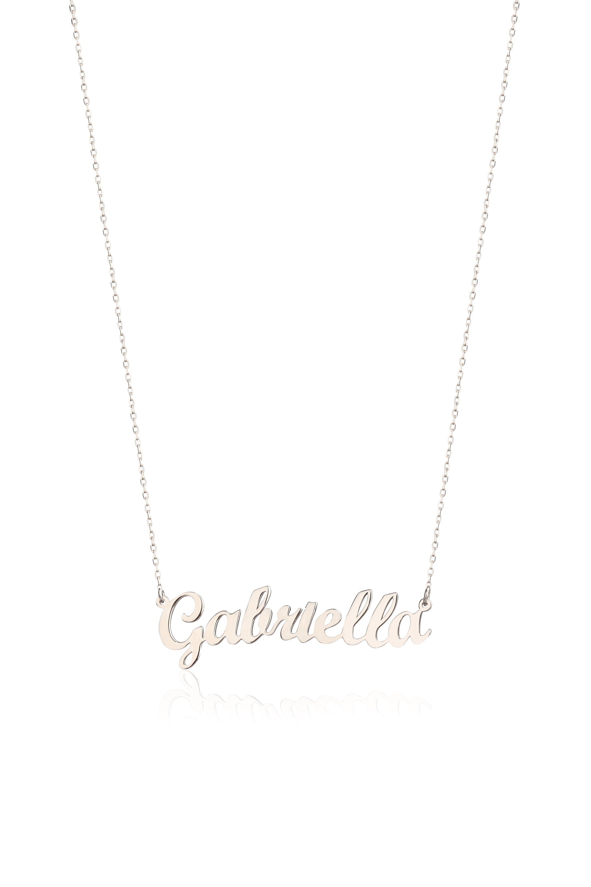 Silver Name Necklaces For Women, Custom Gift For Mothers, 14K Gold Name Necklace, Personalized Gifts, Birthday Gifts, Gift For Mothers Day