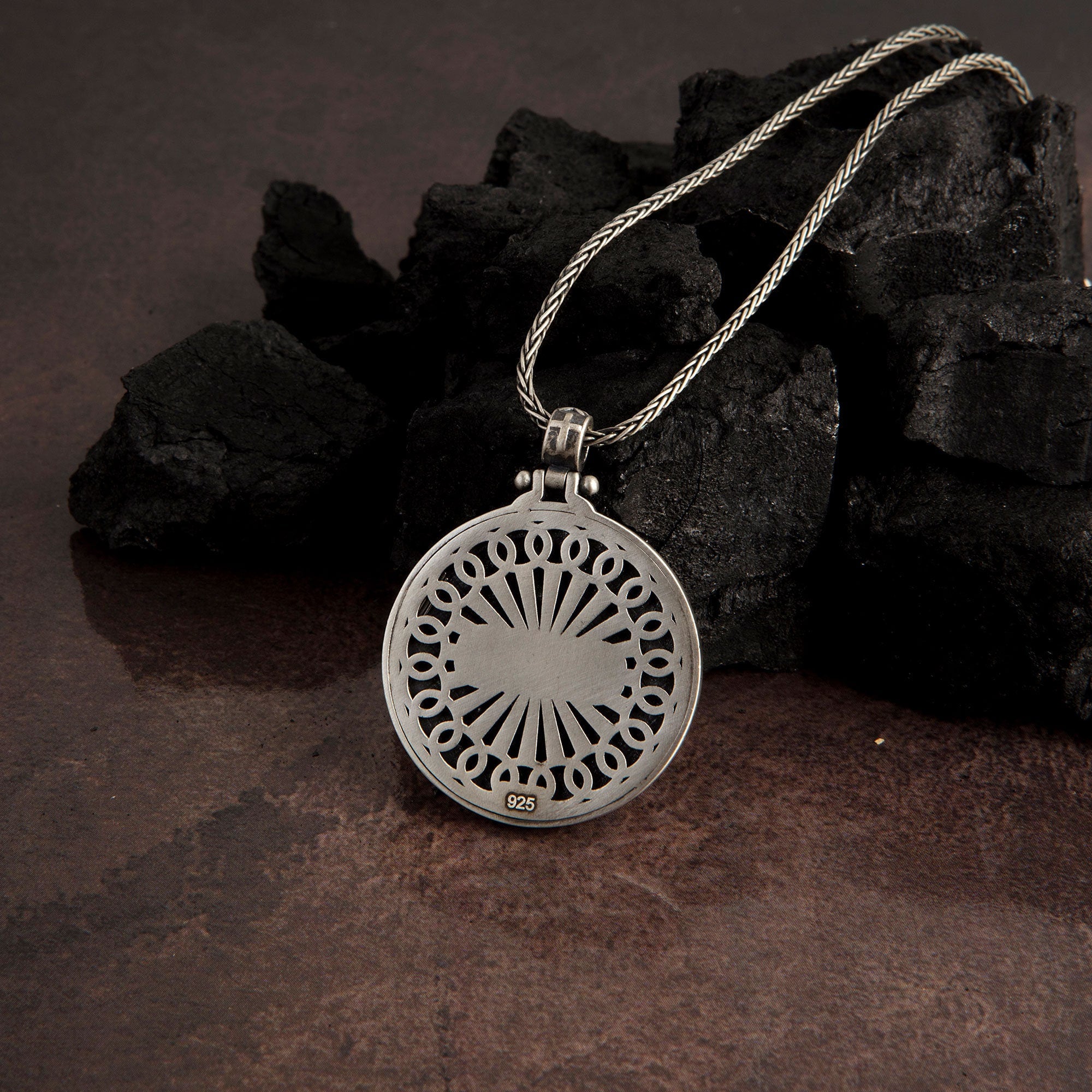 Silver Saint Mark Necklace, Christian Man Jewelry, Saint Mark Pendants, Saint Mark Medallion, Religious Gifts, Unique Gift For Father's Day