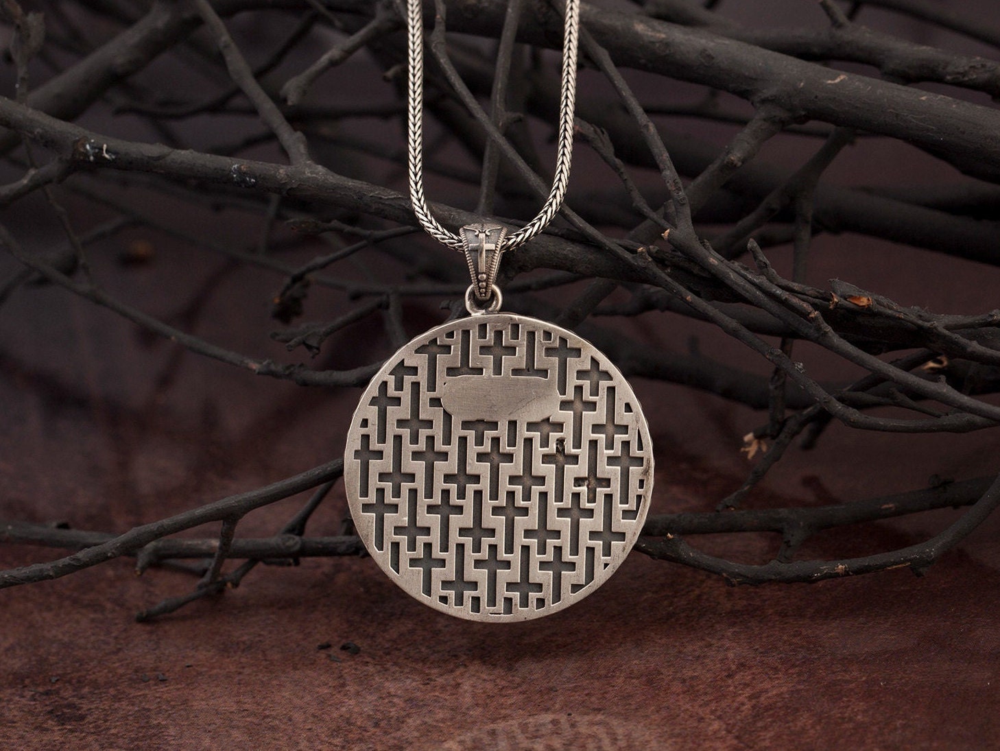 Solid Silver Jesus Men Pendant, Gift For Men's, Jesus Christ Necklace, Religious Jewelry, Catholic Necklace, Unique Gift For Father's Day