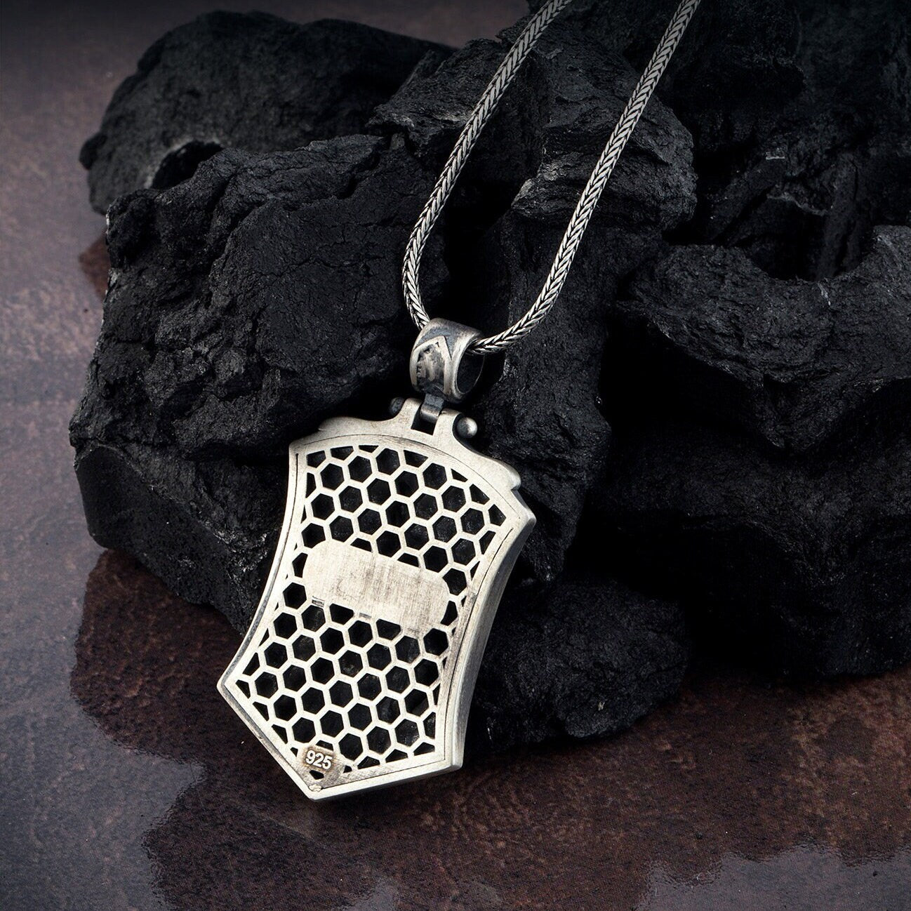 Sterling Silver Kratos Pendant, Viking Warrior Man Jewelry, God Of War Kratos Necklace, Scandinavian Pendants, Unique Gift For Father's Day