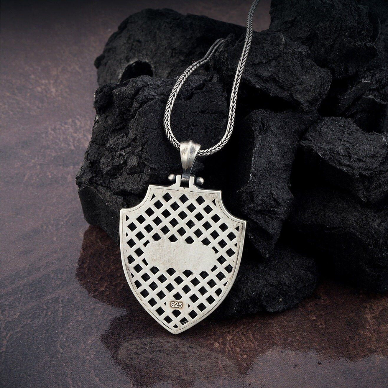 Two Headed Dragon Necklace, Sterling Silver Dragon Pendant, Silver Mythology Necklaces, Best Gift For Fathers, Unique Gift For Father's Day