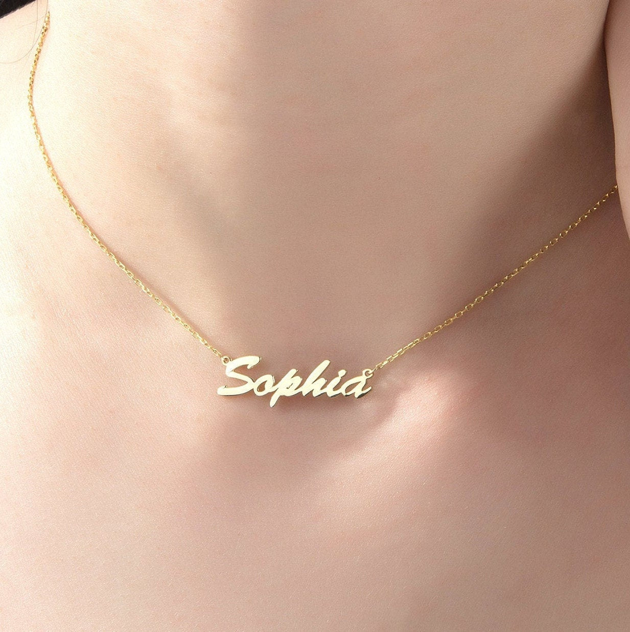 Silver Name Necklace For Women, Custom Birthday Gifts, 14K Gold Name Necklace, Gifts For Mothers, Personalized Gifts, Gift For Mothers Day