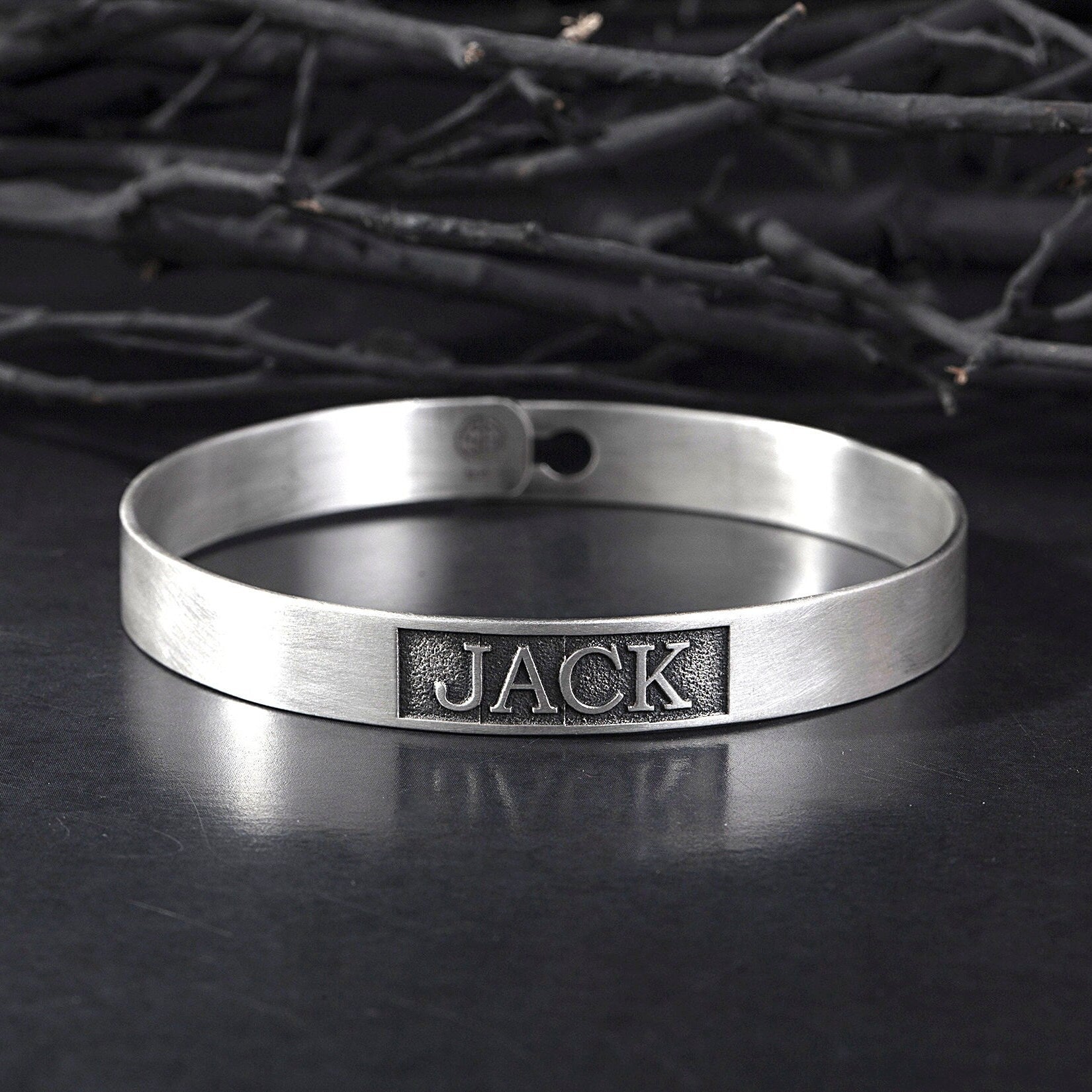 Sterling Silver Name Bracelets, Personalized Men's Jewelry, Gifts For Boyfriends, Family Bracelet For Fathers, Unique Gift For Father's Day