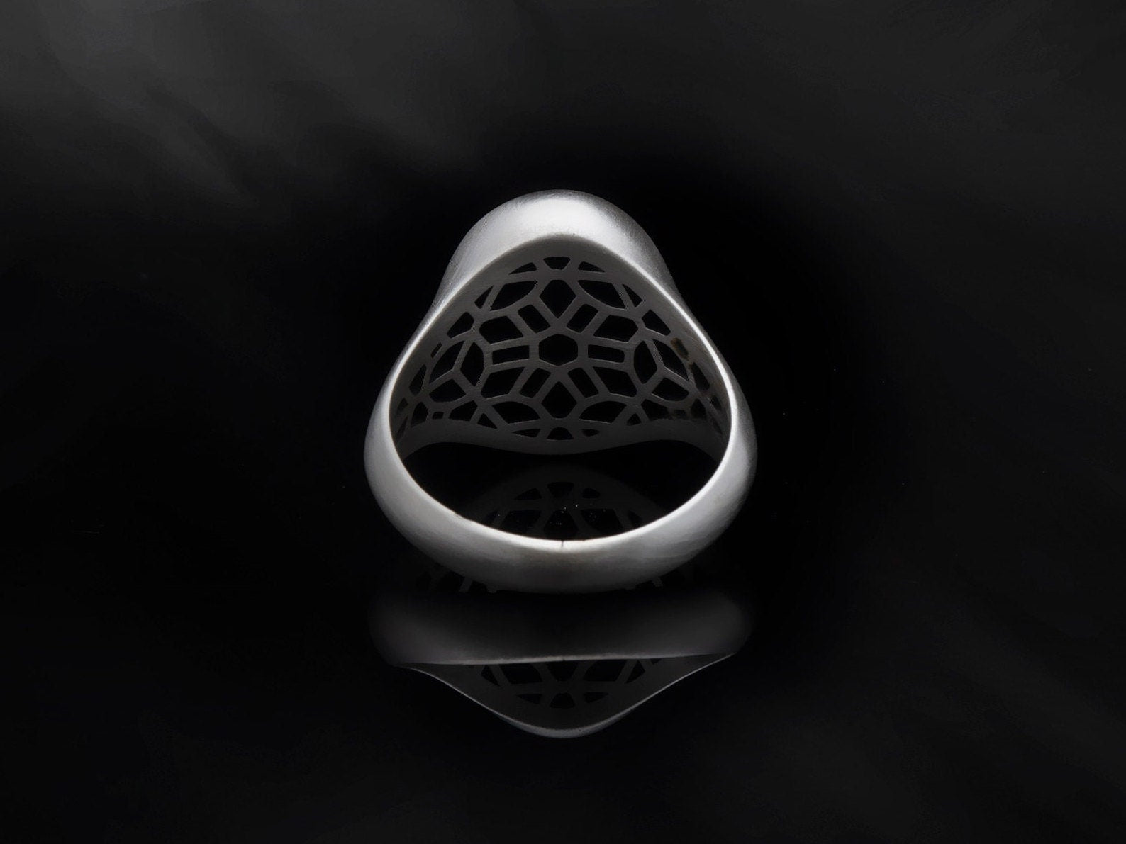 Solid Silver Cloaked Cross Ring, Religious Man Jewelry, Unique Crucifix Statement Ring, Wedding Bands For Men, Unique Gift For Father's Day