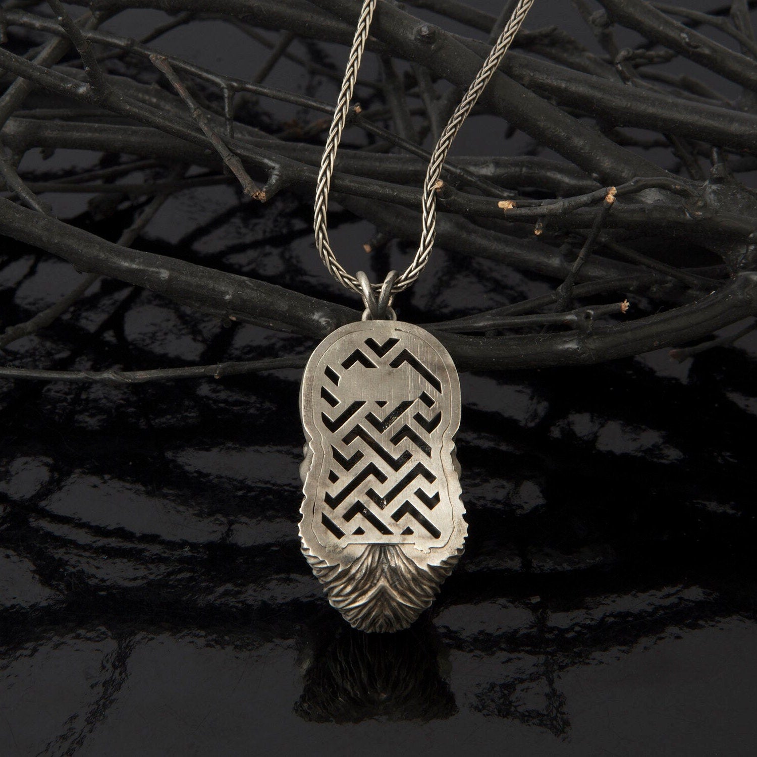Solid Silver Skull Necklaces, Skull Pendants With Chain, Silver Jewelry For Men's, Skull Necklace For Bikers, Unique Gift For Father's Day