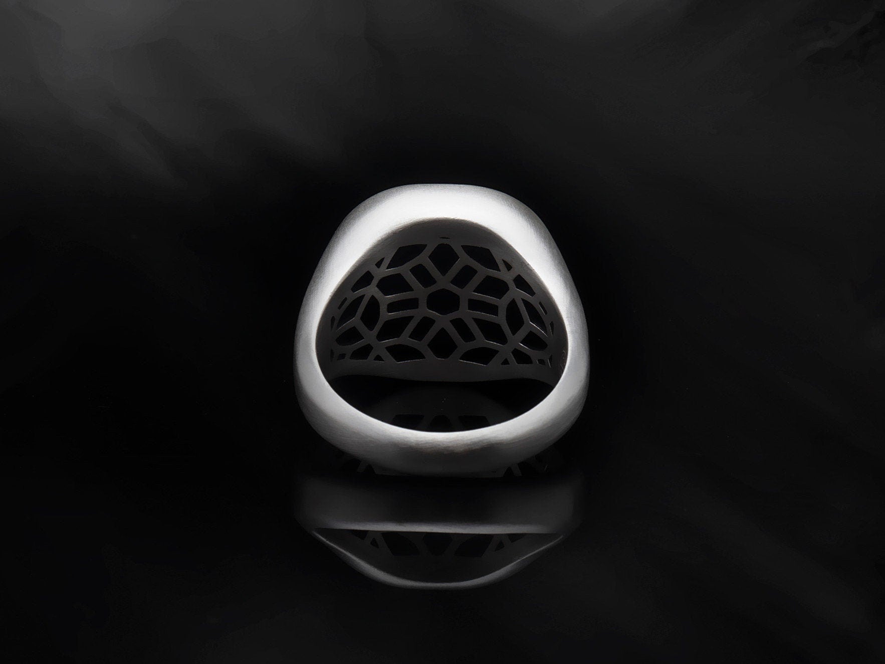 Silver Signet Masonic Rings, Freemason Statement Rings, Master Mason Rings, Double Headed Masonic Eagle Ring, Unique Gift For Father's Day