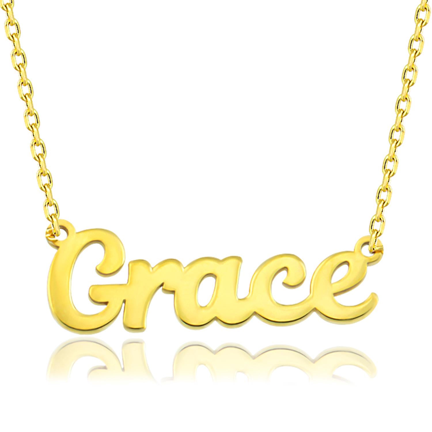 Sterling Silver Name Necklaces, Birthday Gift For Mothers, 14K Solid Gold Custom Name Necklace, Personalized Jewelry, Gift For Mothers Day
