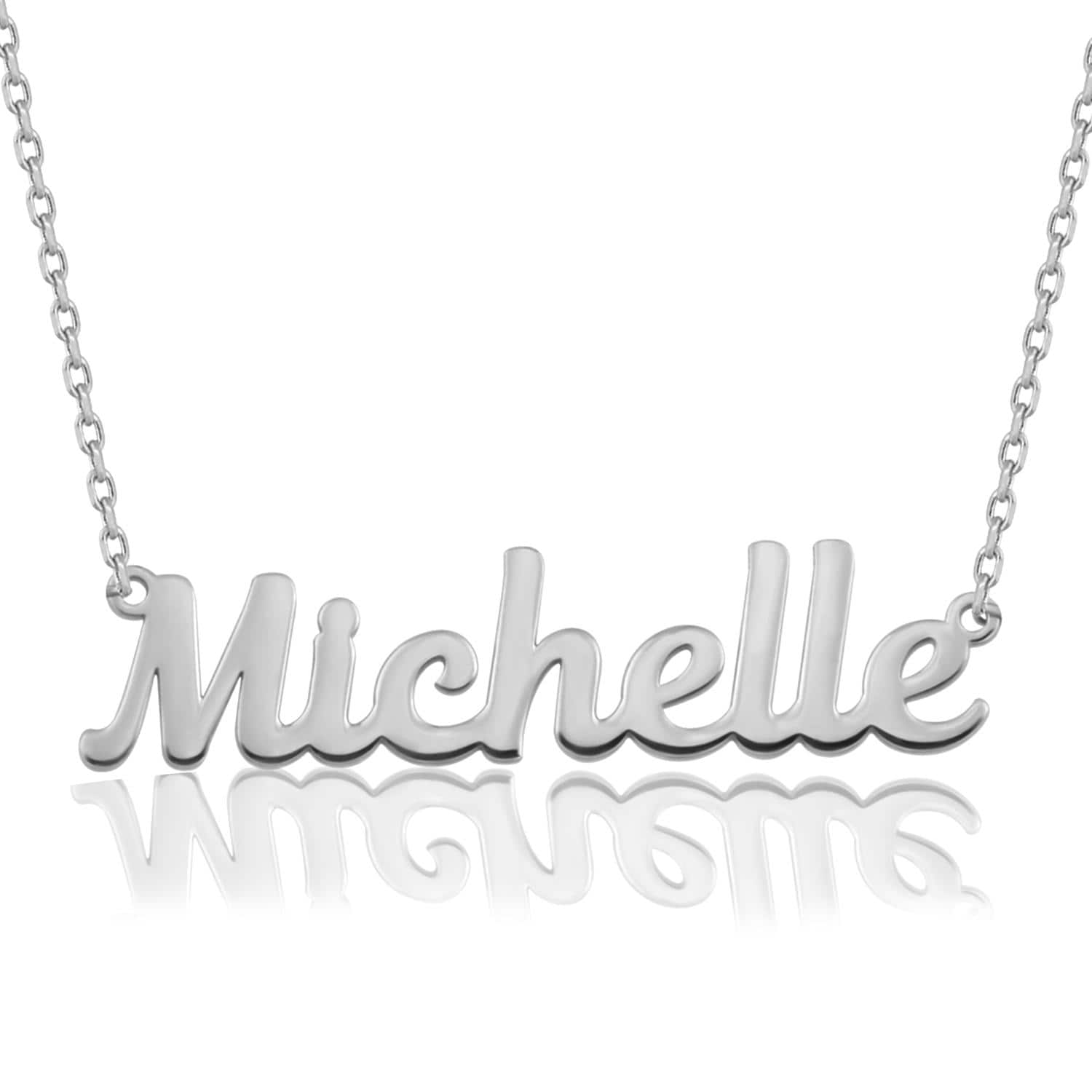 Sterling Silver Name Necklaces, Birthday Gift For Mothers, 14K Solid Gold Custom Name Necklace, Personalized Jewelry, Gift For Mothers Day