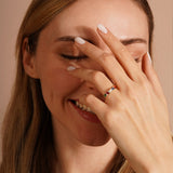 Dainty Baguette Birthstone Ring