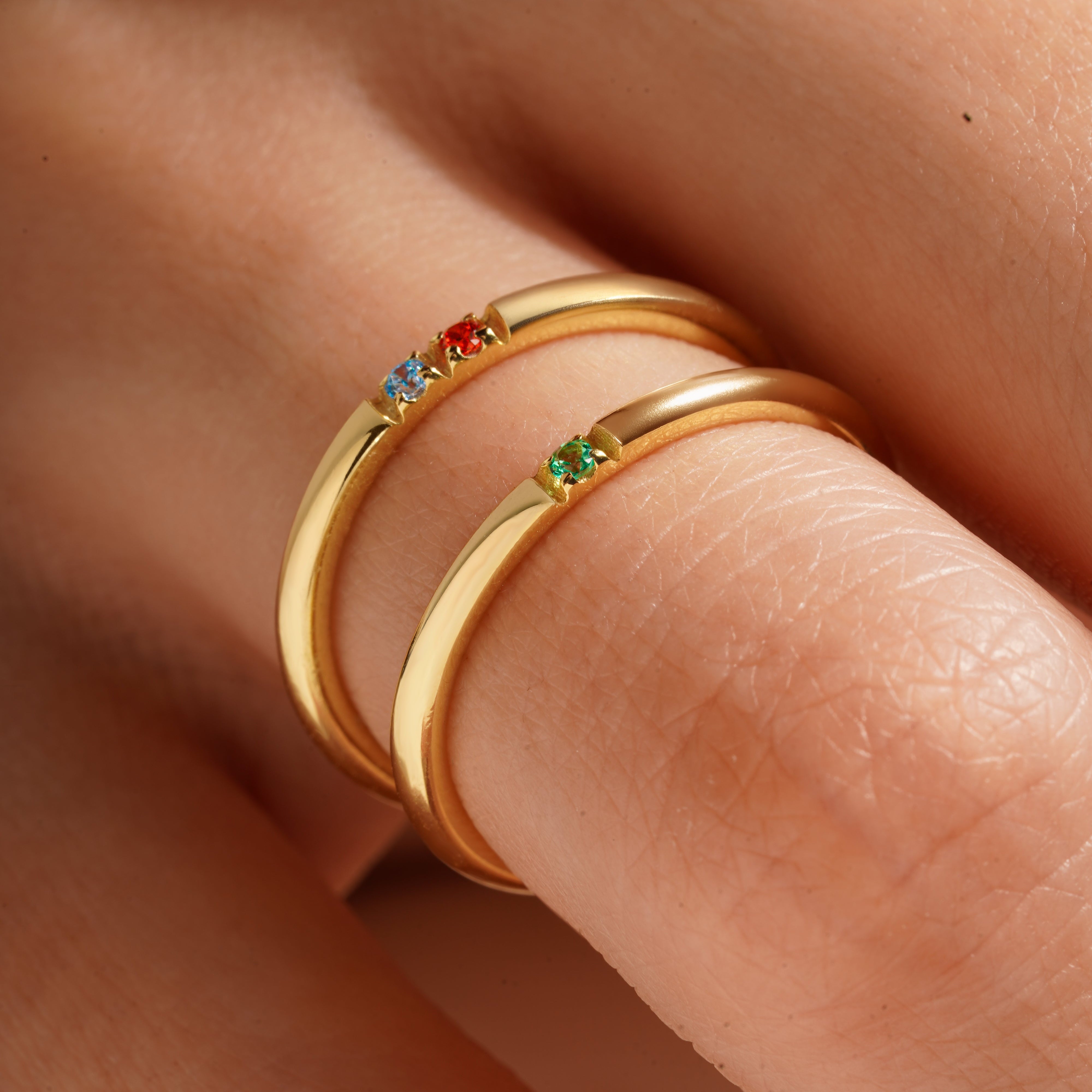 Dainty Stackable Birthstone Ring