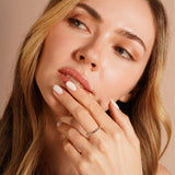 Stackable Princess Cut Birthstone Ring