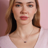 Marquise Shaped Family Birthstone Necklace