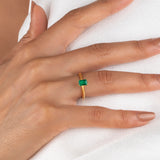 Emerald Engagement Ring For Women - Promise Ring