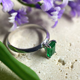 Emerald Engagement Ring For Women - Promise Ring