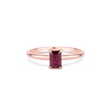 Elegant Ruby Solitaire Ring - Wedding Ring For Women