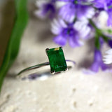 Emerald Engagement Ring For Women - Promise Ring