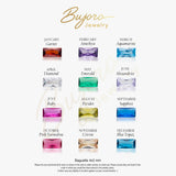 Dainty Baguette Birthstone Ring