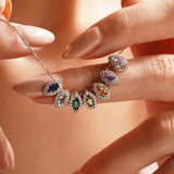 Marquise Shaped Birthstone Necklace