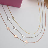 Personalized Sideways Initial Necklace