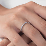 Half Eternity Birthstone Ring – Square Prong Setting