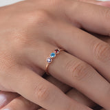 Custom Birthstone Ring For Mom