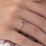 Custom Birthstone Ring For Mom