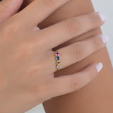 Custom Birthstone Ring For Mom