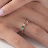 Custom Birthstone Ring For Mom