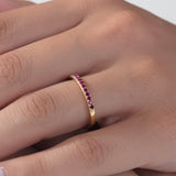 Half Infinity Birthstone Ring – Round Prong Setting