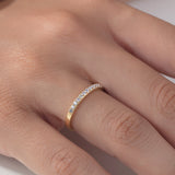 Half Infinity Birthstone Ring – Round Prong Setting