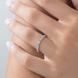 Half Infinity Birthstone Ring – Round Prong Setting