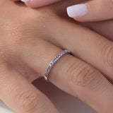 Half Infinity Birthstone Ring – Round Prong Setting