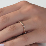 Half Infinity Birthstone Ring – Round Prong Setting