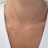 Personalized Sideways Initial Necklace