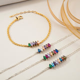 Marquise Shaped Birthstone Bracelet