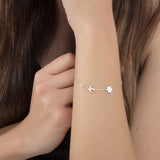 Pawprint & Initial Charm Bracelet