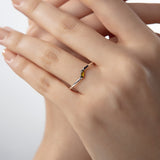 Personalized Baguette Birthstone Ring