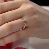 Personalized Birthstone Baguette Bar Ring