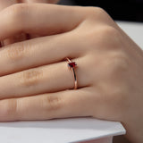 Personalized Oval Cut Birthstone Ring