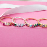 Personalized Baguette Birthstone Ring