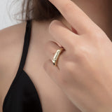 Personalized Name Signet Bar Ring - Personalized Jewelry