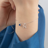 Custom Zodiac Sign Birthstone Bracelet