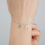 Custom Zodiac Sign Birthstone Bracelet