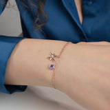 Custom Zodiac Sign Birthstone Bracelet